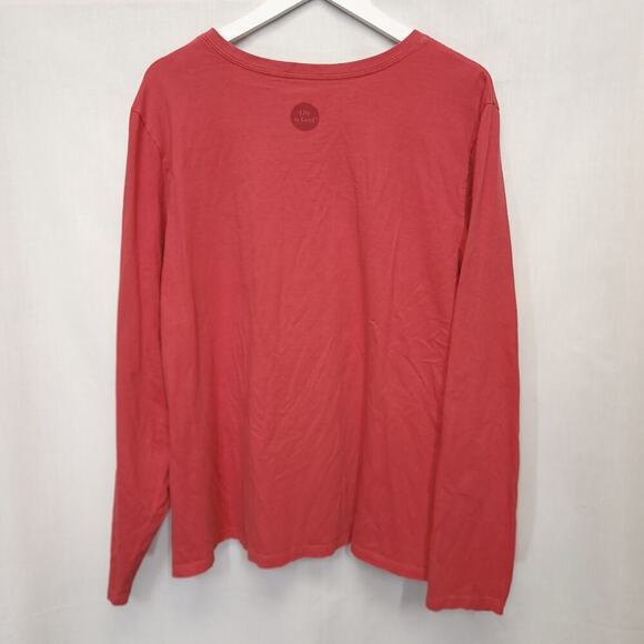 Life Is Good Womens Size 3xl Long Sleeve Shirt Holiday Bootie Red Crusher Tee​​ - Picture 2 of 5